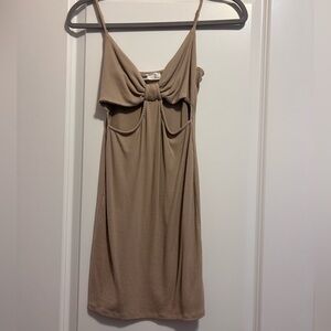 Brown cutout dress, size small, perfect condition